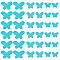 PandaHall Elite 42Pcs 3 Style Synthetic Turquoise Beads, Butterfly, 15~25x20~35x5~6mm, Hole: 1.4~1.5mm, 14pcs/style