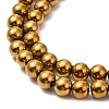 Electroplate Synthetic Non-magnetic Hematite Beads Strands G-E602-04F-3