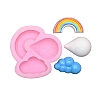 Food Grade Rainbow & Cloud & teardrop DIY-F045-04-1