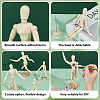 Unfinished Blank Wooden Puppet DIY-OC0002-26-4