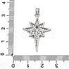 Brass Micro Pave Cubic Zirconia Pendants KK-V009-27G-3