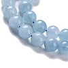 Round Natural Aquamarine Bead Strands G-F289-03-6mm-3