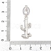Brass Micro Pave Clear Cubic Zirconia Pendants KK-Z151-12P-02-3