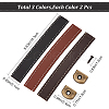 6 Sets 3 Colors PU Leather Drawer Handles DIY-GF0006-72-2
