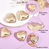5Pcs Heart Brass Pendants KK-BBC0025-58B-6