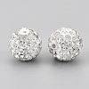 Handmade Polymer Clay Rhinestone Beads RB-S250-12mm-A14-2