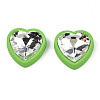 Rubberized Style Acrylic Rhinestone Cabochons X-MACR-T042-01B-2