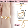 8Pcs Brass Toggle Clasps KK-BBC0018-89-2