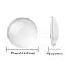 Transparent Glass Cabochons GGLA-R026-15mm-2