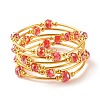 Bling Glass Beaded Wrap Bracelet BJEW-JB07746-5