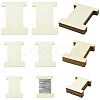 60Pcs 3 Styles Unfinished Wood Cutouts for Craft Supplies DIY-SC0031-11A-1