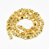Electroplate Non-magnetic Synthetic Hematite Beads Strands G-Q465-31G-2