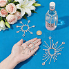 4Pcs Iron & Glass Rhinestone Wine Glass Charms HJEW-OC00394-3
