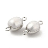 Natural Pearl Connector Charms PEAR-P004-50P-3