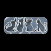 Cat Shape Pendant DIY Silhouette Silicone Mold X1-DIY-K067-02B-4