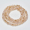 Electroplate Glass Beads Strands EGLA-A034-J3mm-K01-2