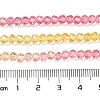 Transparent Painted Glass Beads Strands X1-DGLA-A034-T3mm-A07-3