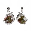 Mixed Natural Gemstone Pendants GP471-2