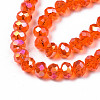 Electroplate Glass Beads Strands EGLA-A034-T8mm-B22-3