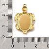 304 Stainless Steel Pendant Cabochon Settings STAS-C122-16A-G-3