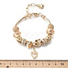 Alloy European Beads Charm Bracelets BJEW-F495-09G-3