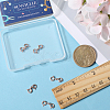 6Pcs Sterling Silver Double Spring Ring Clasps STER-SC0001-22RG-3