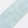 Natural Aquamarine Bead Strands G-P270-2mm-14-1