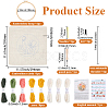 Flower Pattern Punch Embroidery Starter Kits DIY-WH20007-743B-2