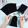 Beebeecraft 20Pcs Rectangle Velvet Drawstring Pouches TP-BBC0001-03A-02-3