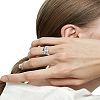 1Pc Alloy Wrench Cuff Rings RJEW-LP0002-46B-1