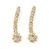 Brass Pave Clear Cubic Zirconia Pendants CU-CBA9FFD-11G-01-1