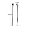 Tarnish Resistant 304 Stainless Steel Ball Head pins STAS-M010-25mm-01-5