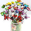 Butterfly Plastic Decorative Garden Stake WG47553-02-1