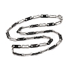 201 Stainless Steel Oval Links Chain Necklace NJEW-F222-38EBP-02-1
