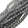 Baking Paint Transparent Glass Bead Strands GLAA-S031-12mm-12-1