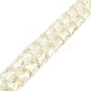 AB Color Plated Transparent Glass Beads Strands EGLA-P051-06A-A08-2