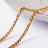 3.28 Feet Ion Plating(IP) 304 Stainless Steel Venetain Chains X-CHS-H007-35G-1