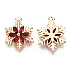 Christmas Brass Glass Pendants X-KK-R111-009-A02-2