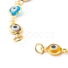 Evil Eye Lampwork Link Chain Bracelet Making AJEW-JB00961-02-3