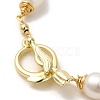 Natural Pearl Beaded Link Bracelets BJEW-C051-39G-3