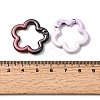 Spray Paint Alloy Spring Gate Rings FIND-C086-04-3