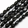 Natural Obsidian Nuggets Beads Strands X-G-L154-16-1