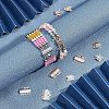 32PCS 2 Style 304 Stainless Steel Box Clasps STAS-UN0025-06-3