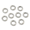 Tarnish Resistant Ring Smooth 304 Stainless Steel Spring Gate Rings STAS-E073-06-A-5
