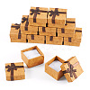 Square Paper Jewelry Gift Boxes with Bowknot CON-TAC0010-80C-2