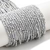 Transparent Electroplate Glass Beads Strands GLAA-H021-01A-HP06-1