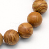 Natural Tigerskin Jasper Round Beads Strands G-S166-6mm-1