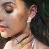 Vintage Flower Stud Earrings for Women JE1095E-7