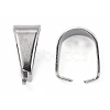 Tarnish Resistant 304 Stainless Steel Snap on Bails STAS-R048-10x7mm-3