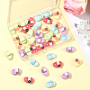 50Pcs 10 Styles Opaque Resin Cabochons CRES-SC0003-21-7